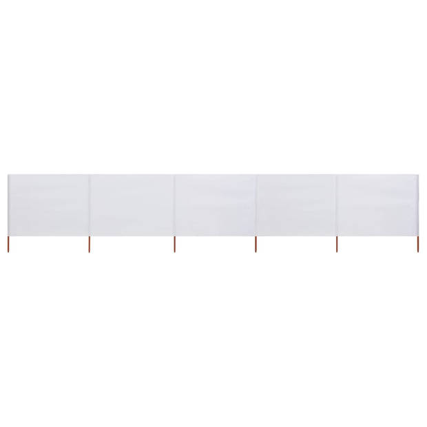 The Living Store Inklapbaar Windscherm - 600 x 160 cm - Nonwoven stof en hout