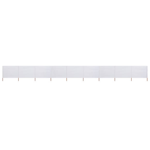 The Living Store Inklapbaar Windscherm - 9-panelig - 1.200 x 80 cm - Hoogwaardige nonwoven stof