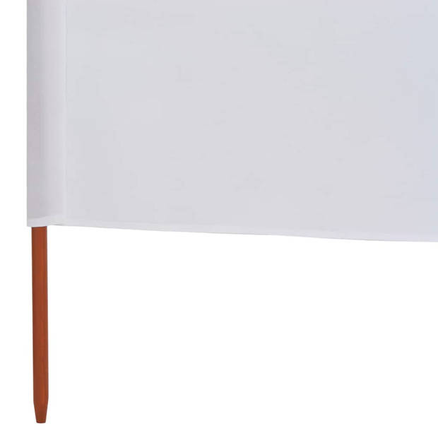 The Living Store Windscherm 9-panelig - nonwoven/hout - 1200x160cm - inclusief 10 palen
