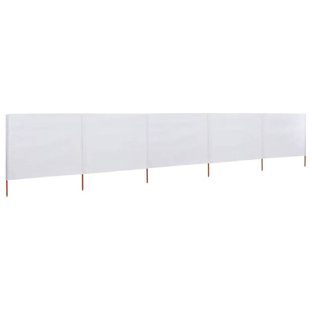 The Living Store Windscherm Inklapbaar - 600x80 cm - Nonwoven - Hout