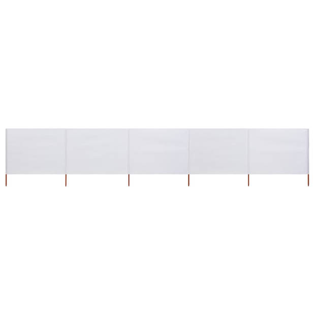 The Living Store Windscherm Inklapbaar - 600x80 cm - Nonwoven - Hout