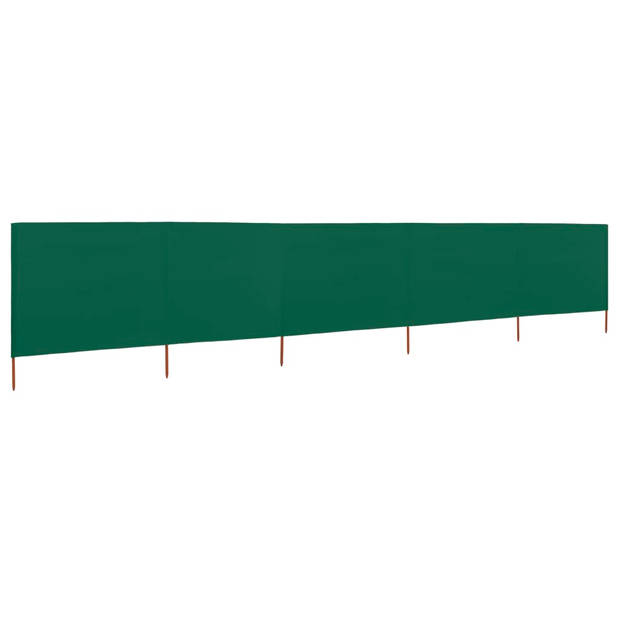 The Living Store Inklapbaar Windscherm - 600 x 160 cm - Groen - Nonwoven stof