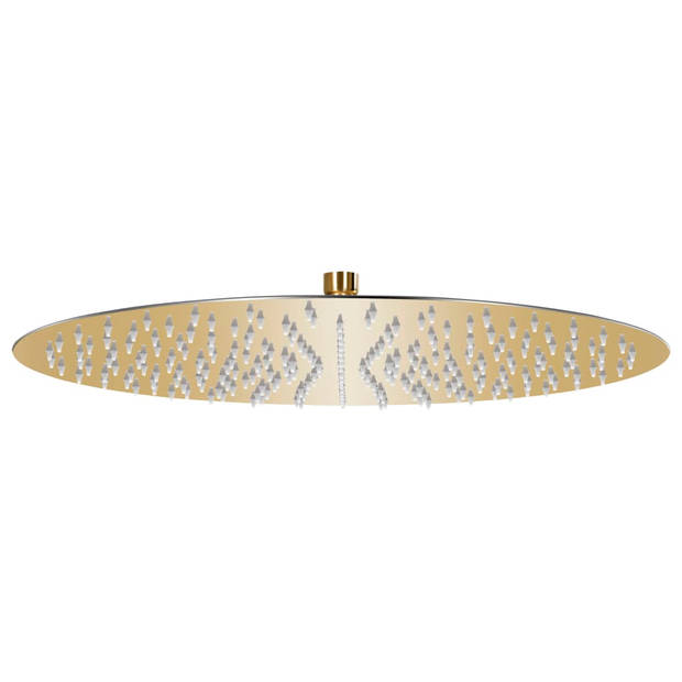 The Living Store Douchekop Rond - 40 cm Goud - Anti-kalksproeiers - 234 sproeigaten