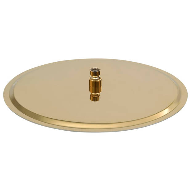 The Living Store Douchekop Rond - 40 cm Goud - Anti-kalksproeiers - 234 sproeigaten