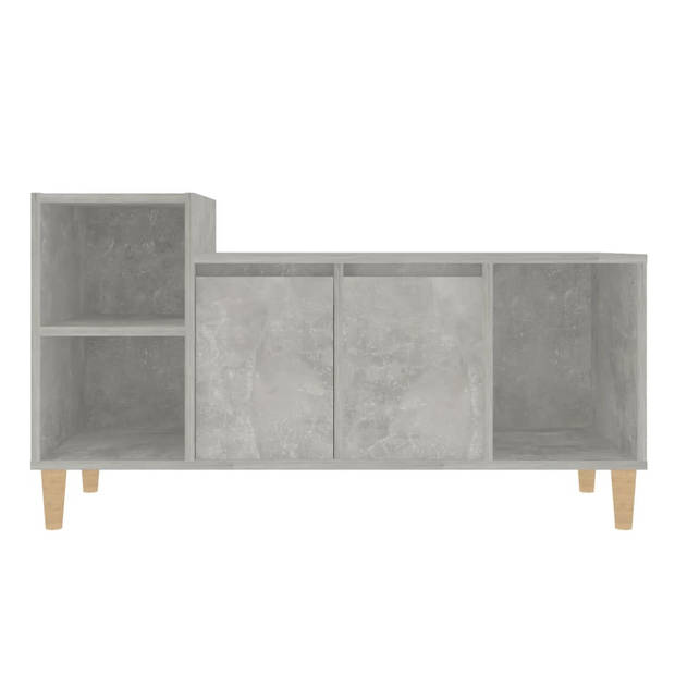 The Living Store TV-Kast ? - Klassiek ? Meubel - 100x35x55 cm ? Betongrijs