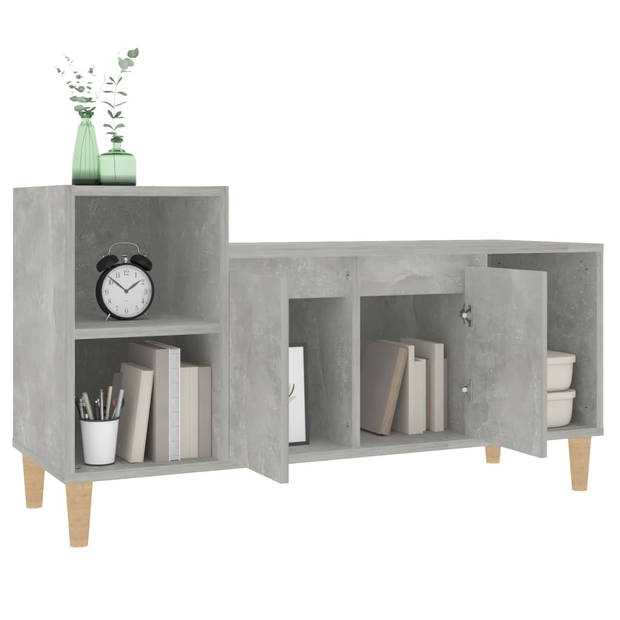 The Living Store TV-Kast ? - Klassiek ? Meubel - 100x35x55 cm ? Betongrijs