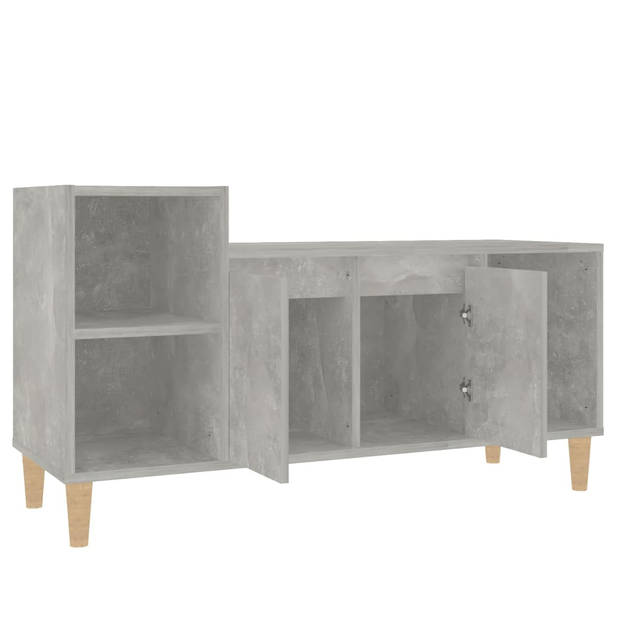 The Living Store TV-Kast ? - Klassiek ? Meubel - 100x35x55 cm ? Betongrijs