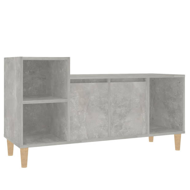 The Living Store TV-Kast ? - Klassiek ? Meubel - 100x35x55 cm ? Betongrijs