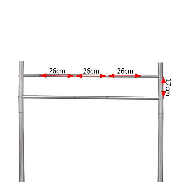 The Living Store Brievenbusstandaard - RVS - 120 x 100 cm - Weersbestendig