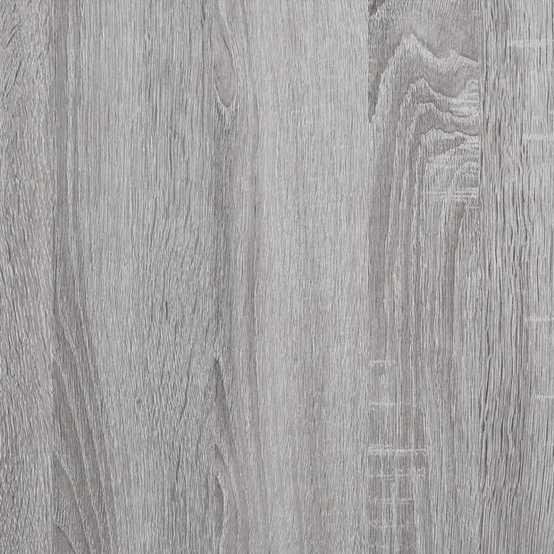The Living Store Keukentrolley - Groentetrolley - Grijze Sonoma Eiken - 60 x 45 x 80 cm - Duurzaam hout