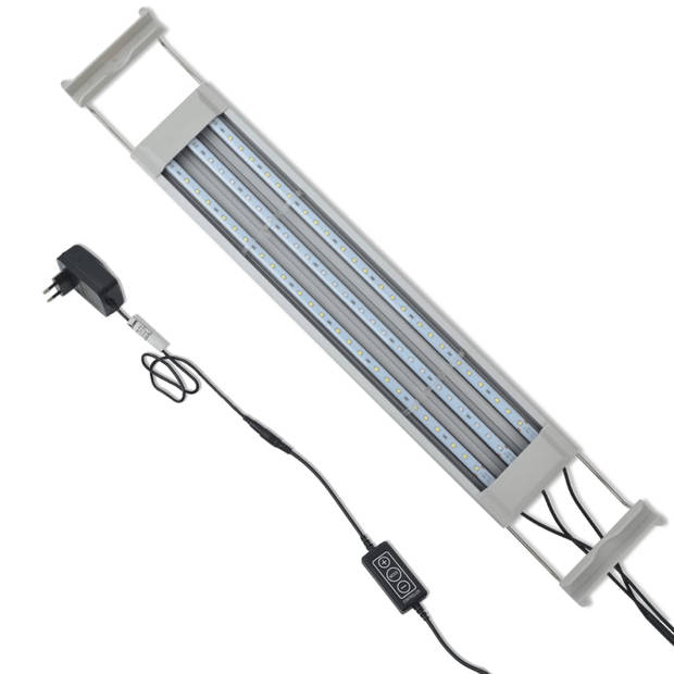 The Living Store Aquariumlamp - LED - 50-60 cm - blauw en wit - energiezuinig - aluminiumlegering