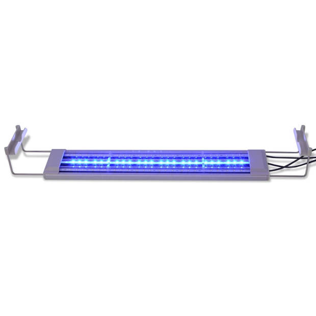 The Living Store Aquariumlamp - LED - 50-60 cm - blauw en wit - energiezuinig - aluminiumlegering