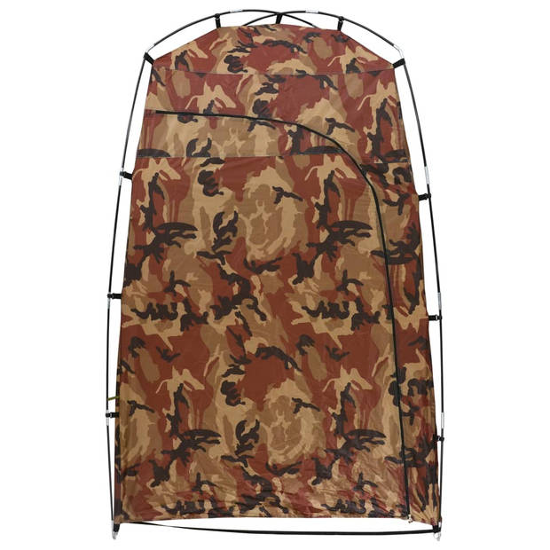 The Living Store Douchetent Glasvezel - 130 x 130 x 210 cm - Camouflage - PA