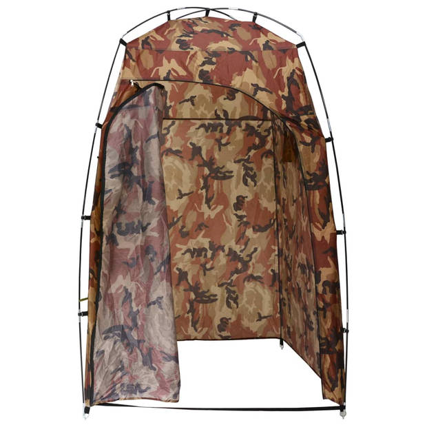 The Living Store Douchetent Glasvezel - 130 x 130 x 210 cm - Camouflage - PA