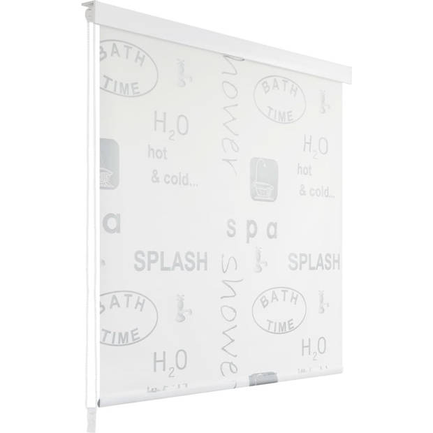 The Living Store Rolgordijn Splash Design - 140 x 240 cm - Waterbestendig - Sneldrogend