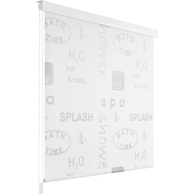 The Living Store Douchegordijn - Splash ontwerp - 100% EVA - 100 x 240 cm - Waterbestendig