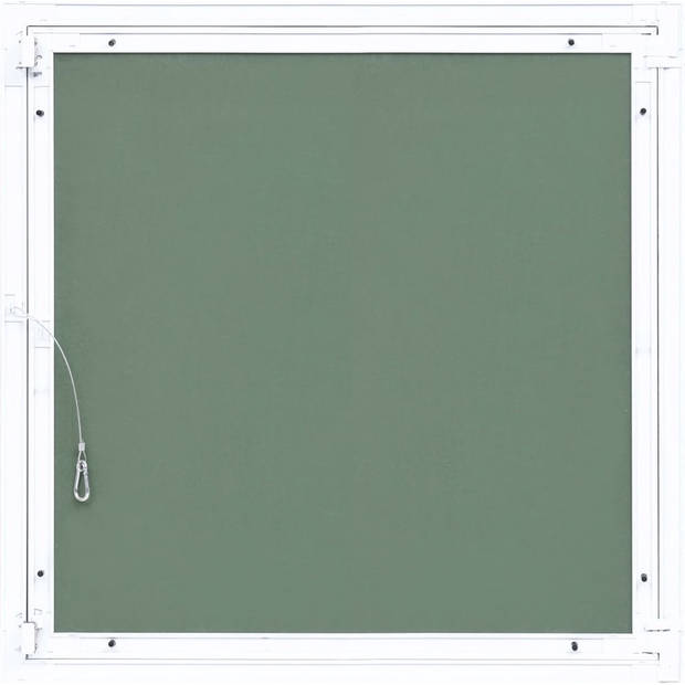 The Living Store Inspectieluik Groene Gipsplaat - Grote - Aluminium Frame - 400x400mm (LxB) - Veersloten