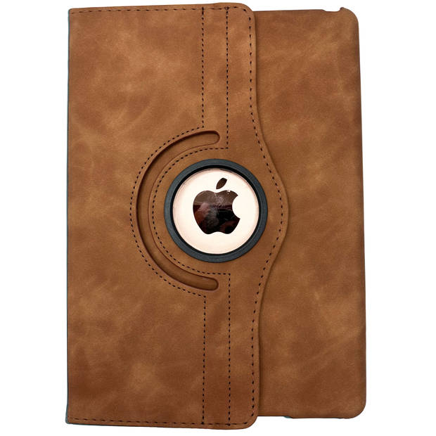 HEM Silky Brown iPad hoes voor iPad (2019 / 2020 / 2021) - 10.2 inch Draaibare Autowake Cover - Met Stylus Pen