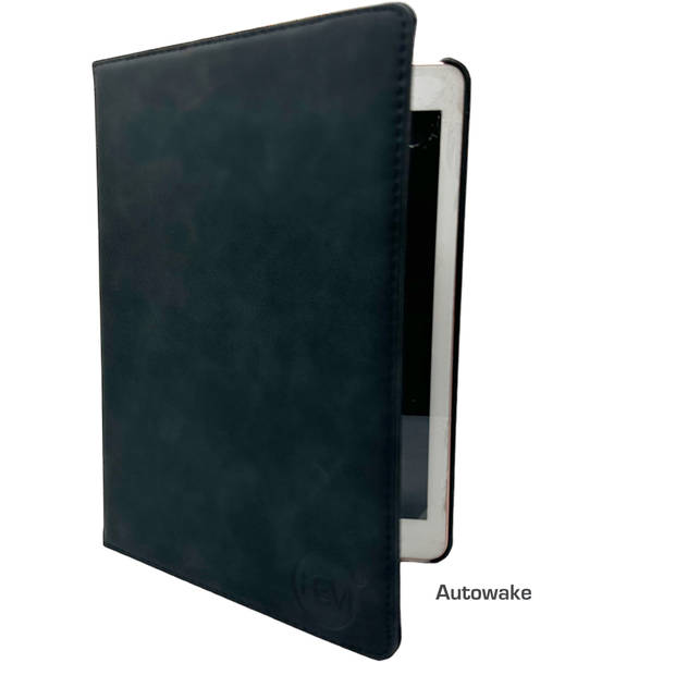 HEM Silky Black iPad hoes voor iPad (2019 / 2020 / 2021) - 10.2 inch Draaibare Autowake Cover - Met Stylus Pen