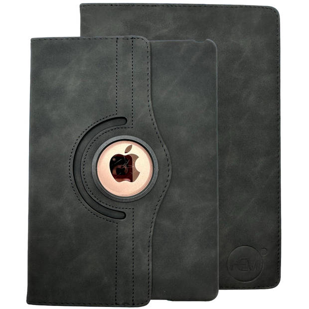 HEM Silky Black iPad hoes geschikt voor iPad 10 (2022) - 10.9 inch Draaibare Autowake Cover - Met Stylus Pen