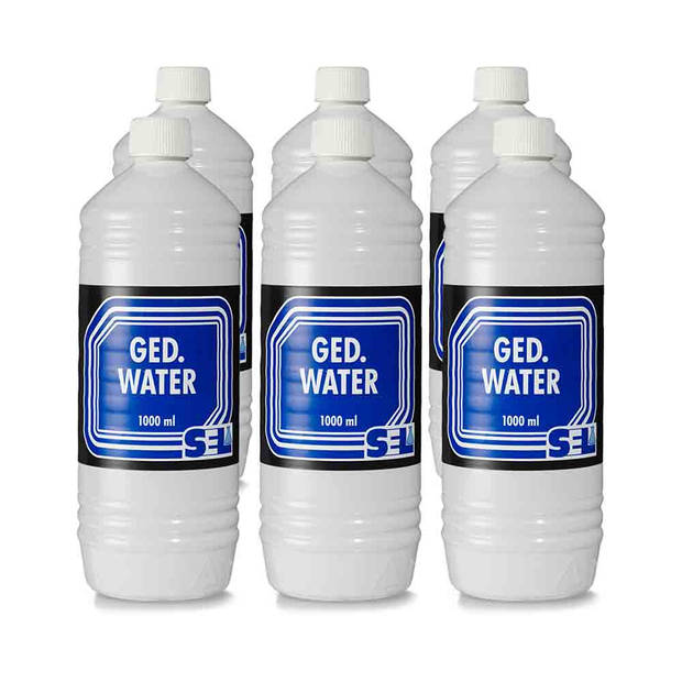 Sel gedemineraliseerd water - 1000 ml - 6 stuks
