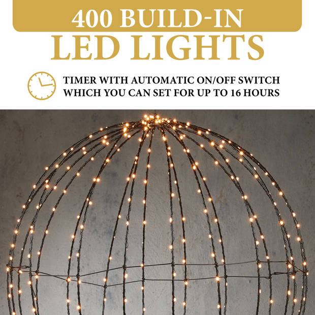 Giftsome Lichtbol Kerstverlichting LED - Lichtbal Ø 60 CM - Kerstverlichting Buiten en Binnen