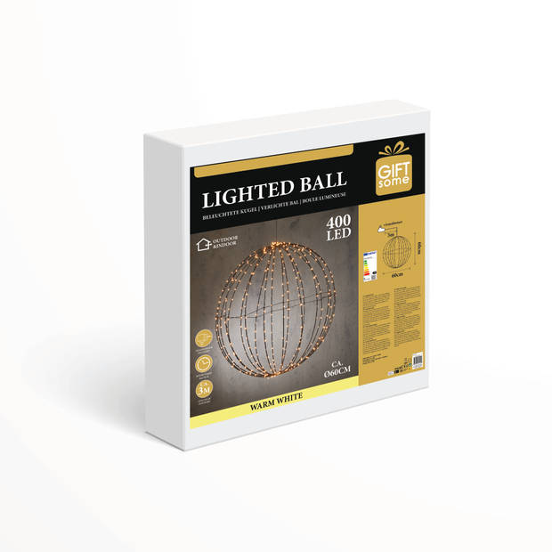 Giftsome Lichtbol Kerstverlichting LED - Lichtbal Ø 60 CM - Kerstverlichting Buiten en Binnen