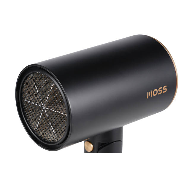 MOSS - Haardroger met diffuser - Inklapbaar - 2100W - Zwart met Goud