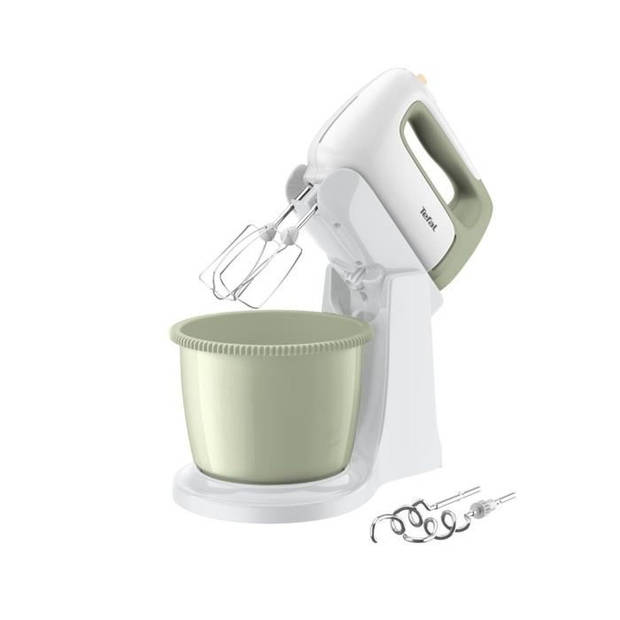 MOULINEX Gebakrobot, Handmixer, 500W, 5 snelheden, kom van 2,5L, 2 gardes + 2 deeghaken, Prep'Mix+ HT464010