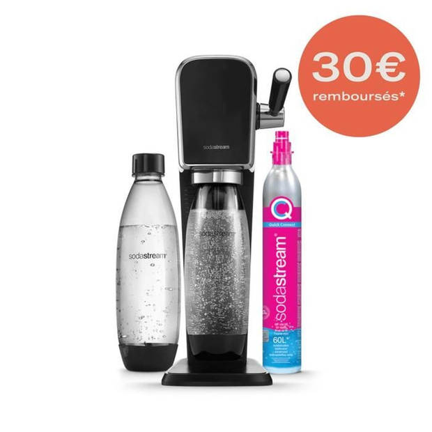 Sodastream Soda Machine - + Sparkling Water Machine Black Art Pack vaatwasser