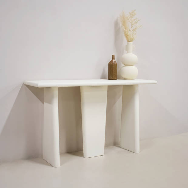 Giga Meubel - Sidetable Beige - Mangohout - 130 cm - Sidetable Chiara