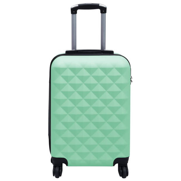 The Living Store Rolkofferset - ABS - 55 x 36 x 22 cm - 76 x 48 x 28 cm - Mint - Met draaibare wieltjes