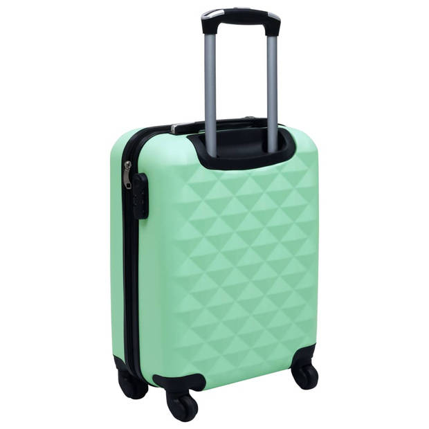 The Living Store Rolkofferset - ABS - 55 x 36 x 22 cm - 76 x 48 x 28 cm - Mint - Met draaibare wieltjes