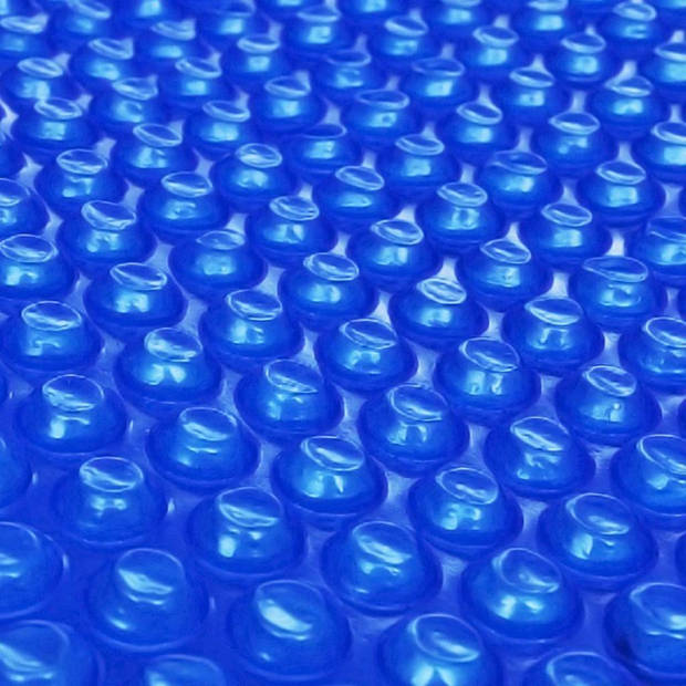 The Living Store Solar zwembadzeil - Ø 549 cm - blauw - PE folie met luchtkamers