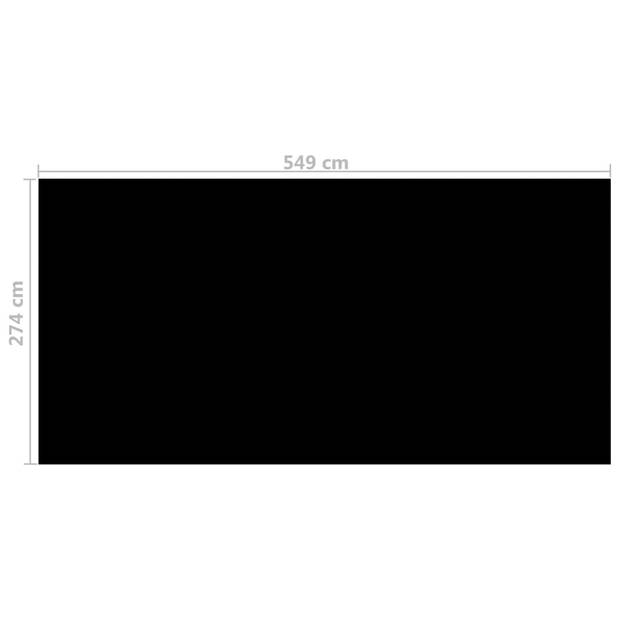 The Living Store Solarzwembadhoes - 549 x 274 cm - PE met luchtkamers - zwart