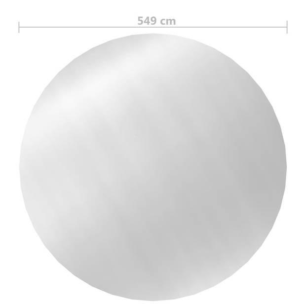 The Living Store Solarzwembadhoes - PE met luchtkamers - 549 cm - verhoogt de zwembadwatertemperatuur met maximaal 1 °C