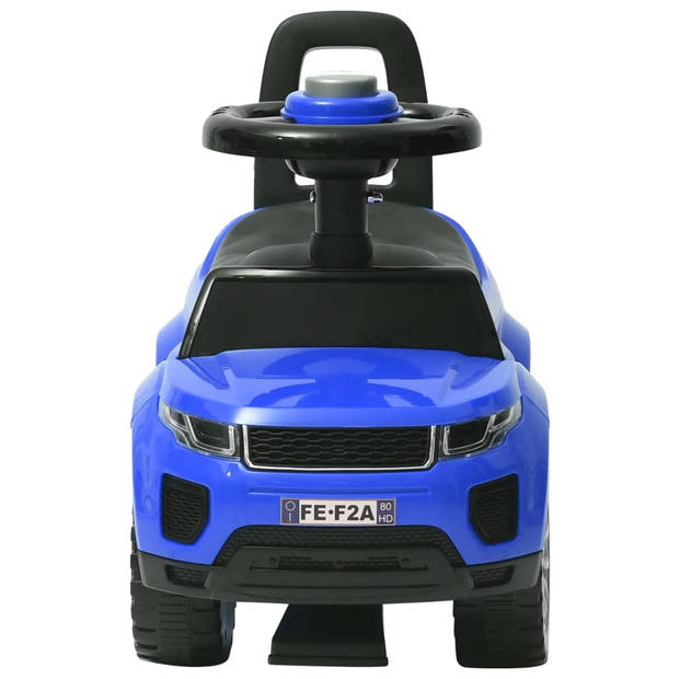 The Living Store Loopauto Panda - Loopwagen - Blauw - 62x28x41 cm - 27 kg