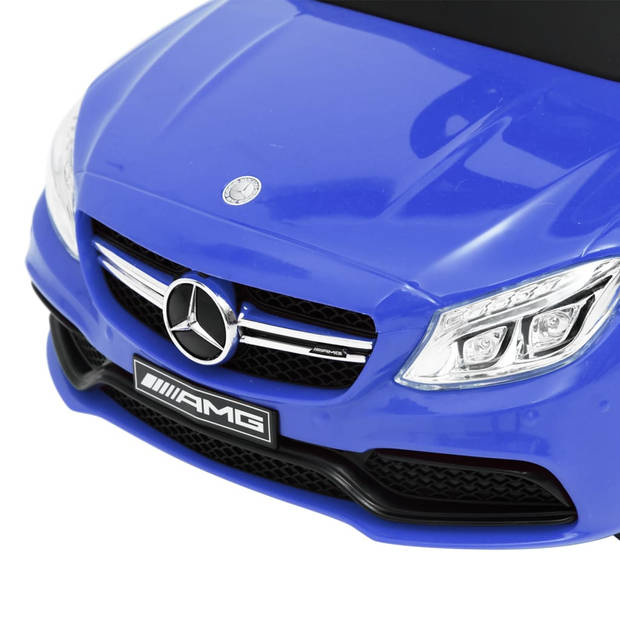 The Living Store Duw-loopauto Mercedes Benz - Blauw - Kunststof - 84x40x82cm - 25kg draagvermogen