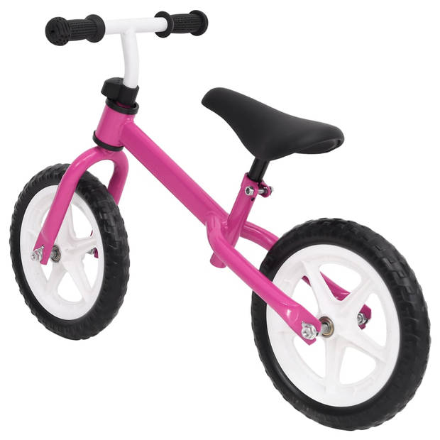 The Living Store Loopfiets - 10 inch wielen - Stalen frame - Roze