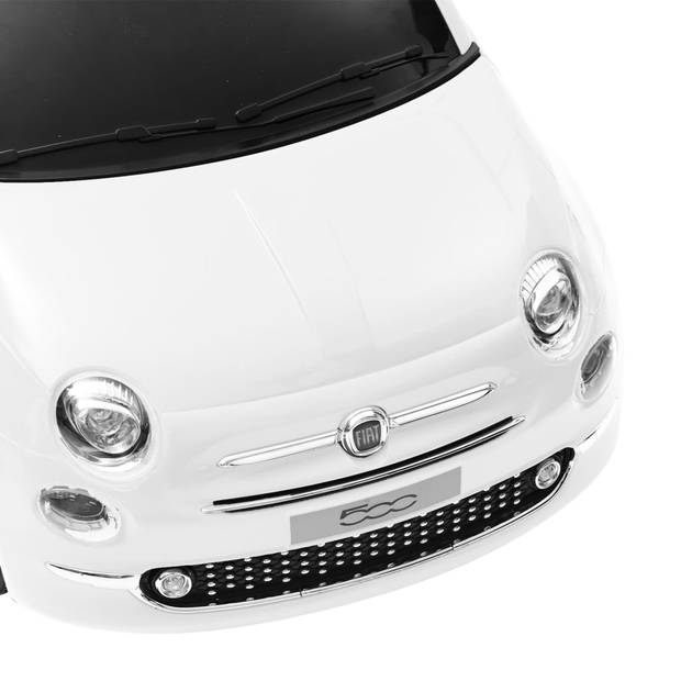 The Living Store Loopauto - Fiat 500 - Elektrisch - Wit - 113 x 67.5 x 53 cm - 30 kg draagvermogen