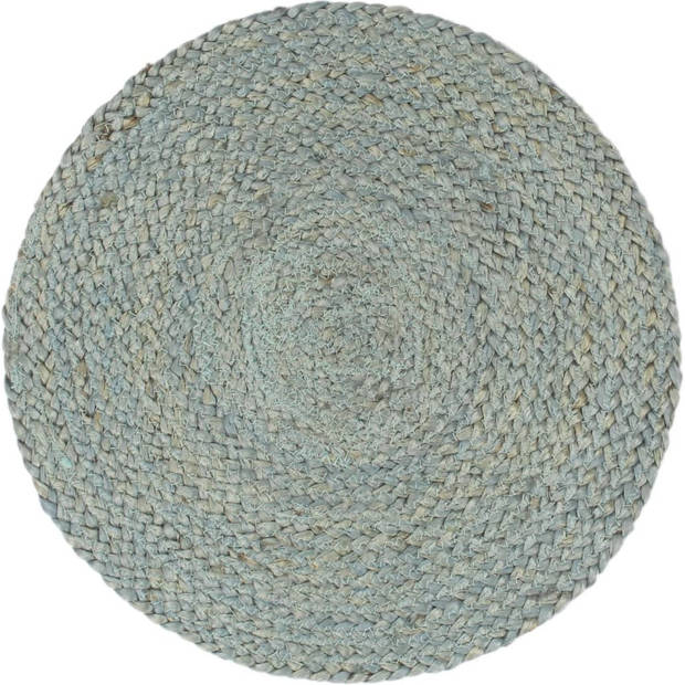 The Living Store Handgeweven Placemats - Jute - 38 cm - Olijfgroen