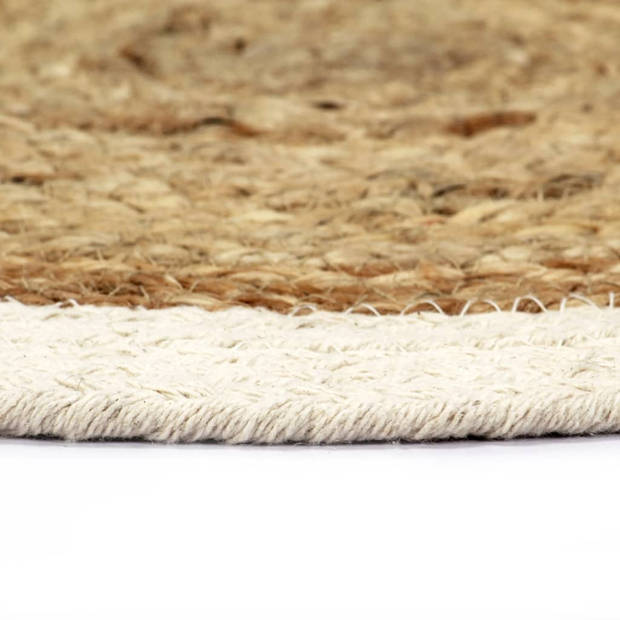 The Living Store Handgeweven tafelplacemats - 38cm - naturel - Zacht en comfortabel