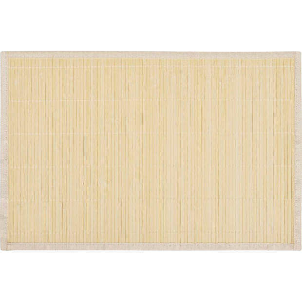 The Living Store Bamboe Placemats - 30 x 45 cm - Anti-slip - set van 6