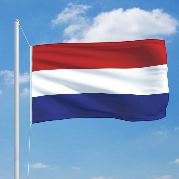 The Living Store Nederlandse Vlag - Polyester - 90 x 150 cm - Meerkleurig