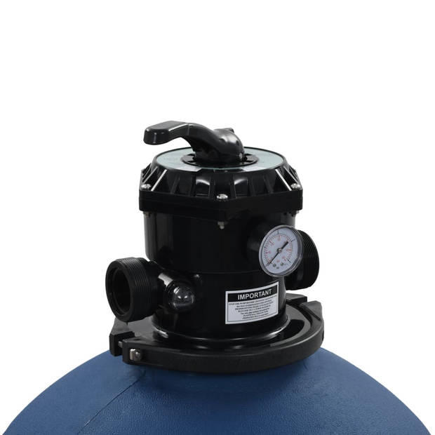 The Living Store Zandfilter - 66 x 112 cm - PE - 12 m³/u - 50 PSI