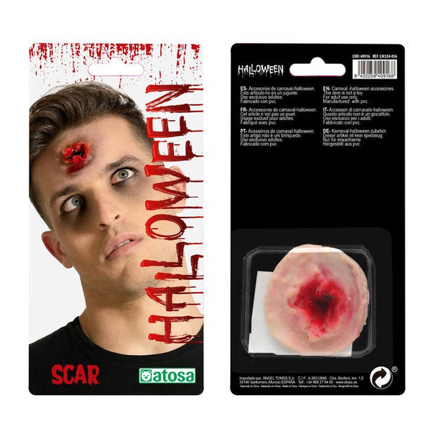 Horror/Halloween verkleed accessoires littekens - nep wond - opplakken op huid - Verkleed tatoeages