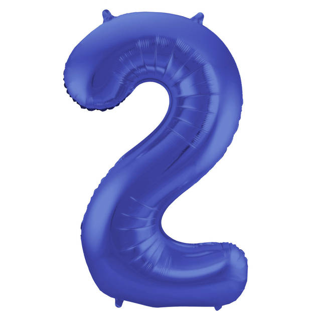 Leeftijd feestartikelen/versiering grote folie ballonnen 21 jaar paars 86 cm + slingers - Ballonnen