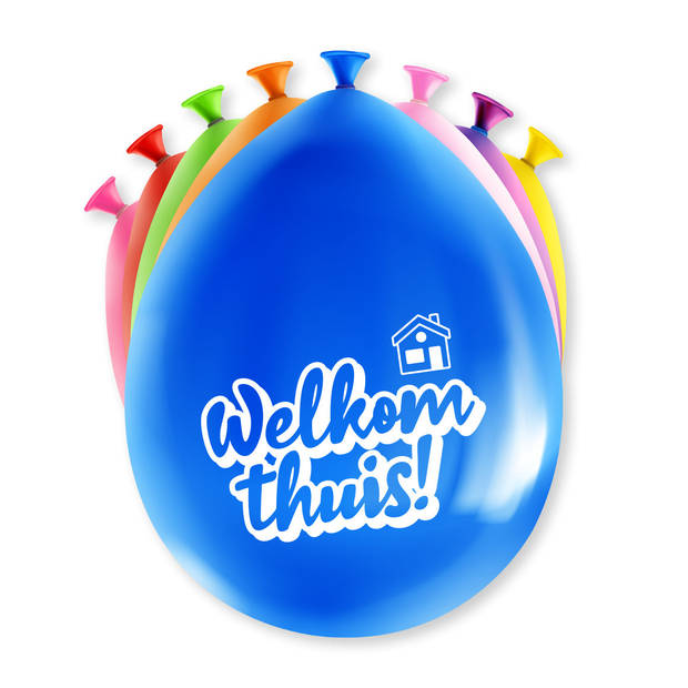 Paperdreams Welkom thuis thema Ballonnen - 24x - multi kleuren - Versiering/feestartikelen - Ballonnen