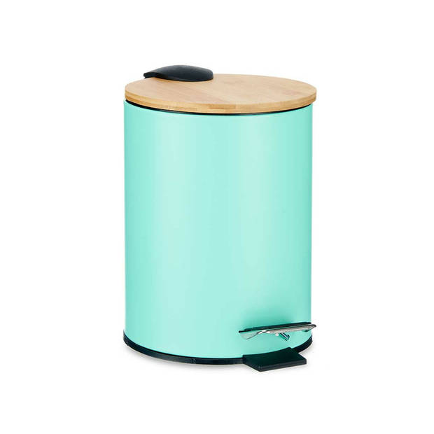 Berilo badkamer accesoires set Malaga - toiletborstel/pedaalemmer - mintgroen - Badkameraccessoireset