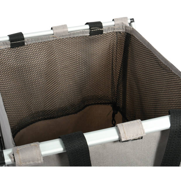 MSV Wasmand Profi- 1x opvang waszak - 65 liter compartiment - 38 x 35 x 57 cm - aluminium frame - Wasmanden